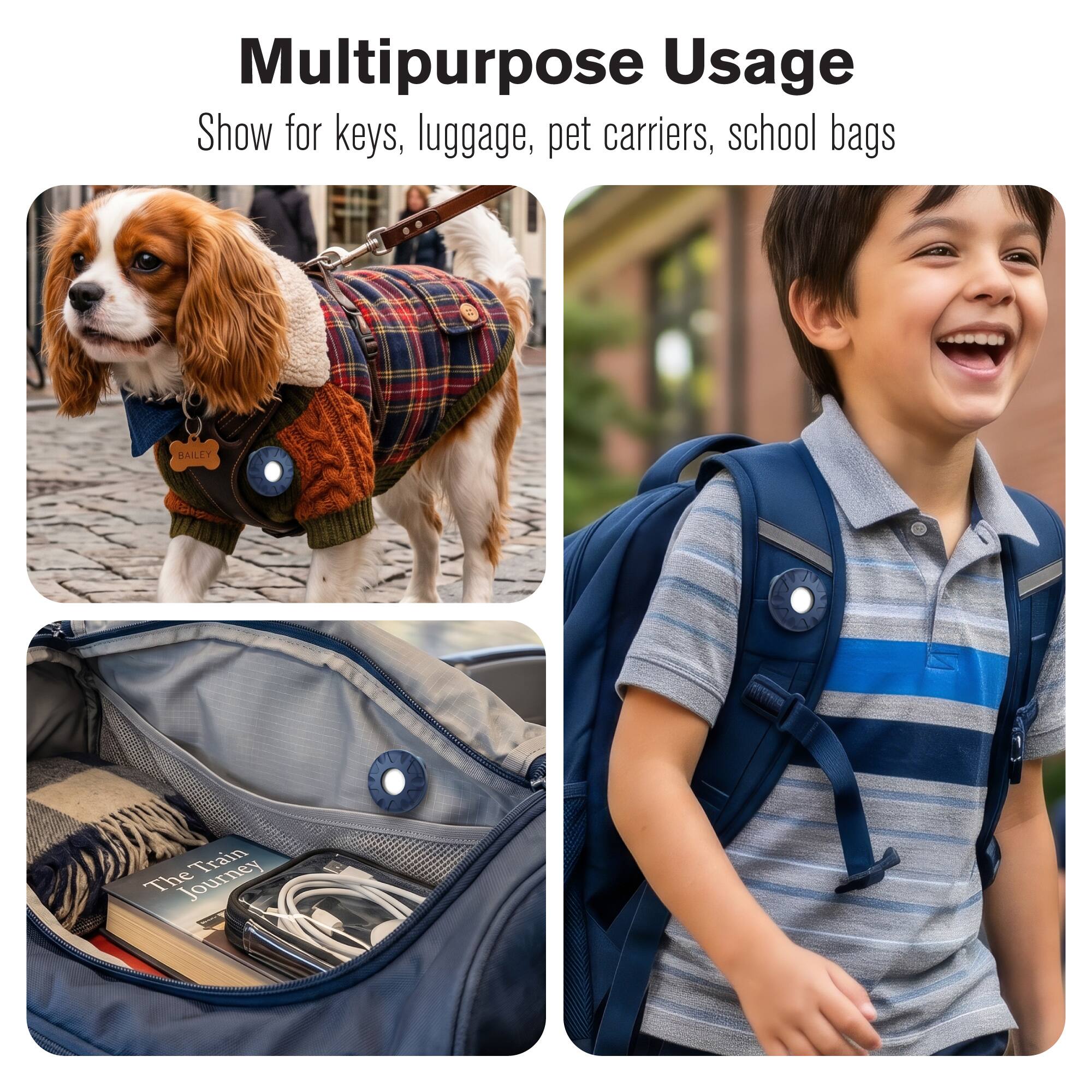 Multipurpose Usage  
Show for keys, luggage, pet carriers, school bags