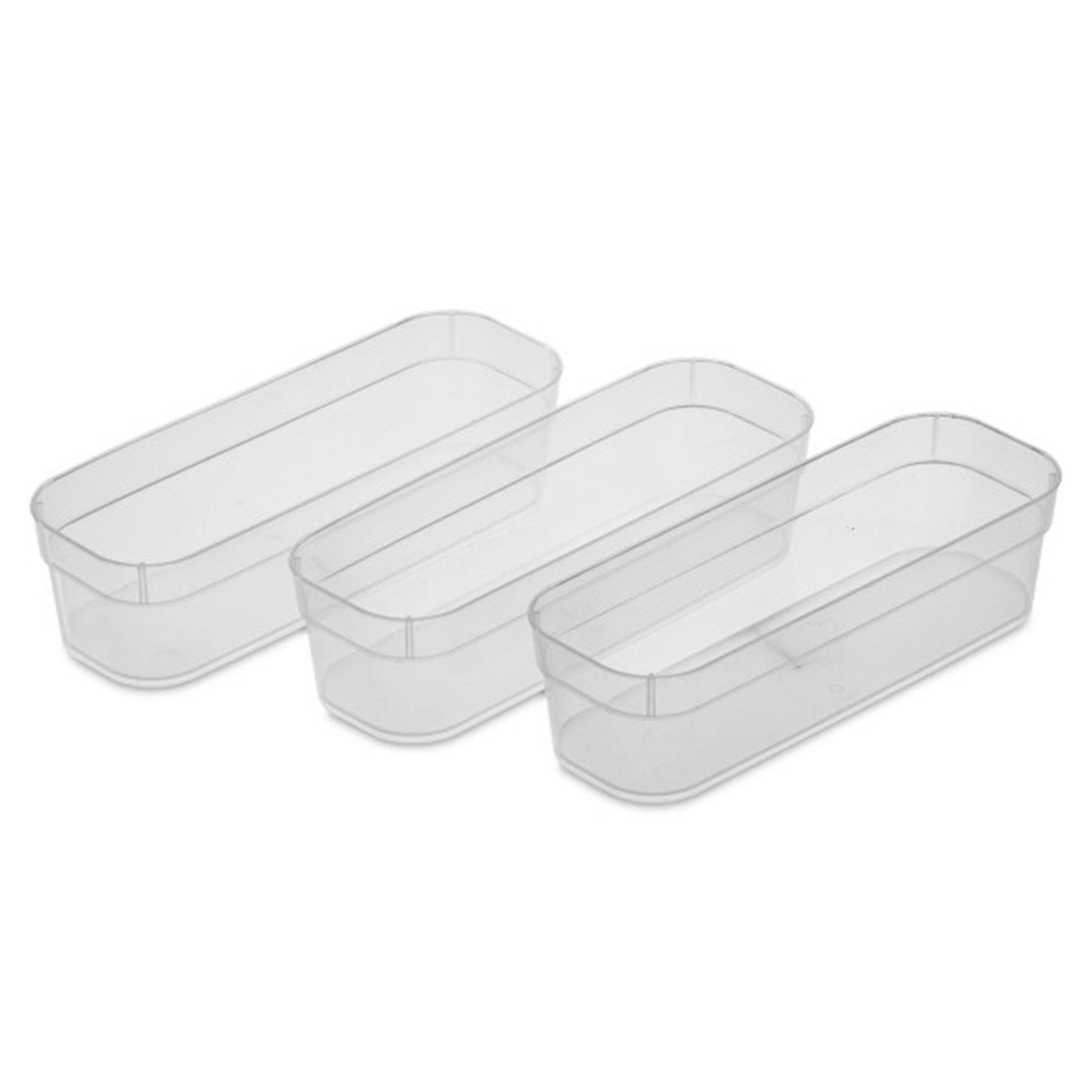 Alt View 1. Sterilite - Sterilite Narrow Storage Trays for Desktop & Drawer Organizing, Clear (24 Pack) - Clear.