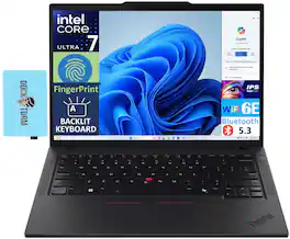 Lenovo - T14 Gen 5 Laptop 14.0 WUXGA (Intel Ultra 7 155U, 32GB DDR5, 1TB PCIe SSD, Win 11 Pro) w/USB Hub - Black