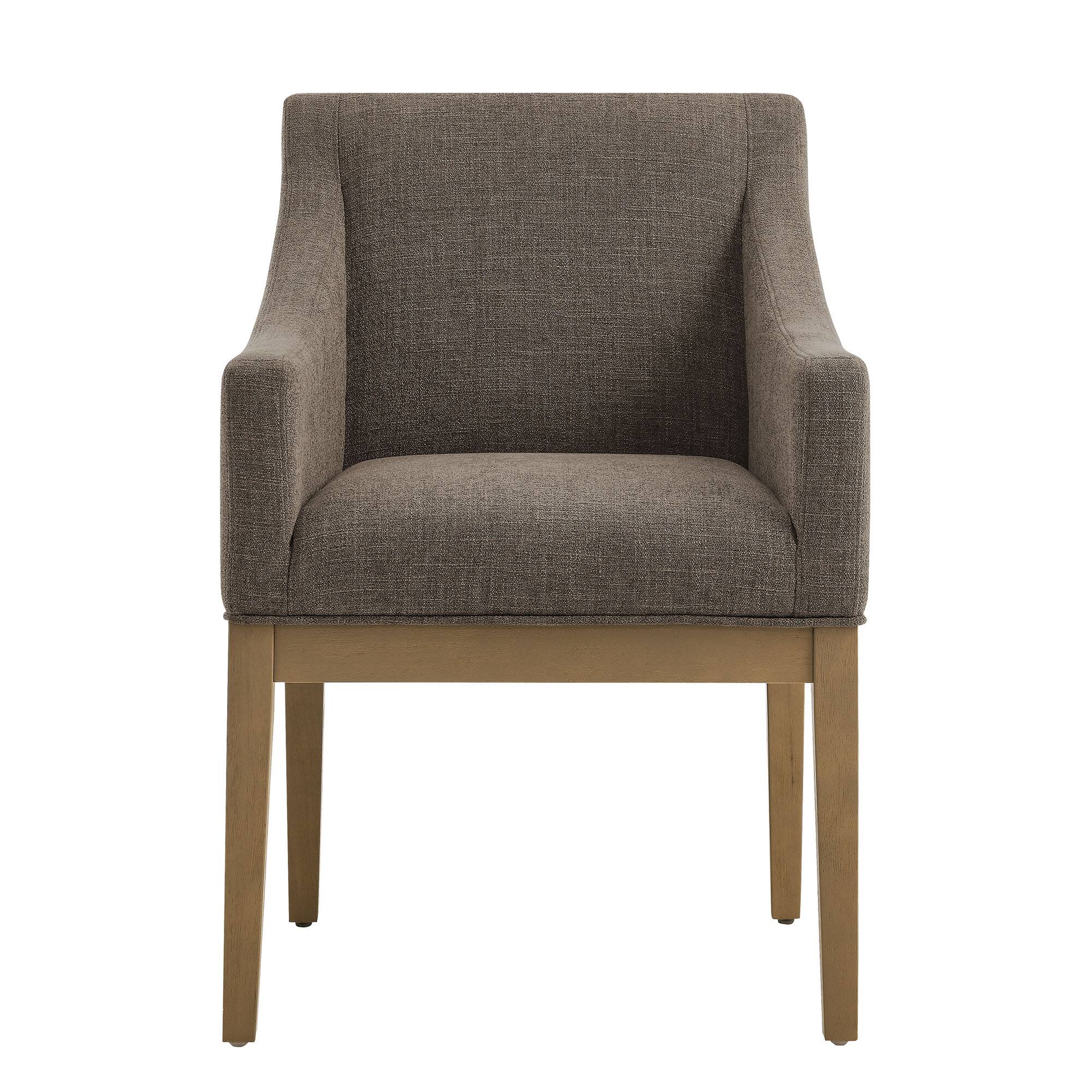 Alt View 2. Modway - Alton Fabric Upholstered Dining Armchair by Modway - Mocha Natural.