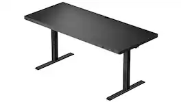 ErgoAV - Adjustable Electric Standing Desk with USB Ports - 63" x 28", ERDS3-01B - Black