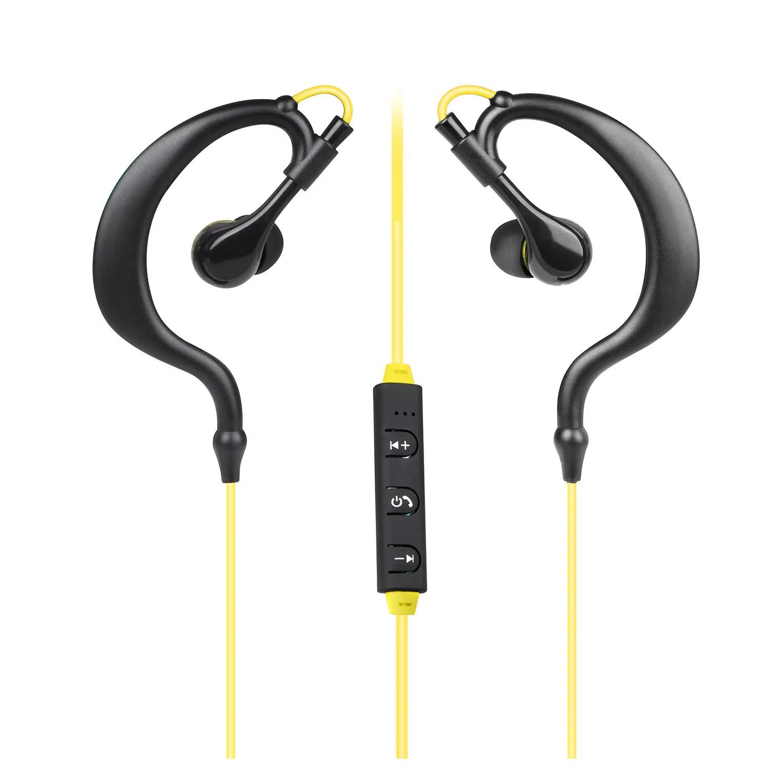 Alt View 1. BEARSOLIM - Wireless Headsets V4.1 Sport In-Ear Stereo Headphones Sweat-proof Neckband Earbuds，yellow - yellow.