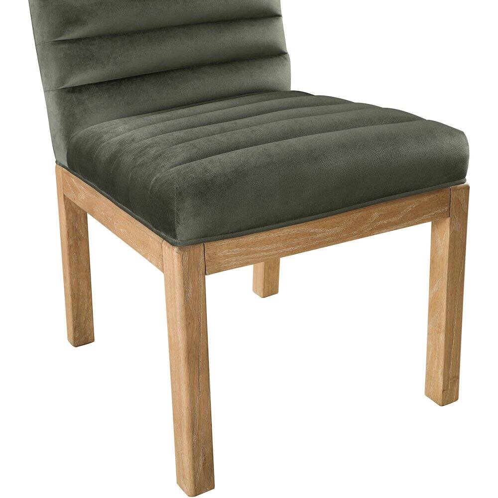 Alt View 4. Meridian Furniture - Evelyn Green Velvet Dining Chair - Green.