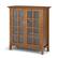 Angle. Simpli Home - Acadian Medium Storage Cabinet - Light Golden Brown.
