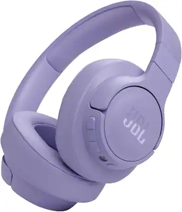 Front. JBL - JBL Tune 770NC Adaptive Noise Cancelling Wireless Over-Ear Headphones - Purple - Purple.