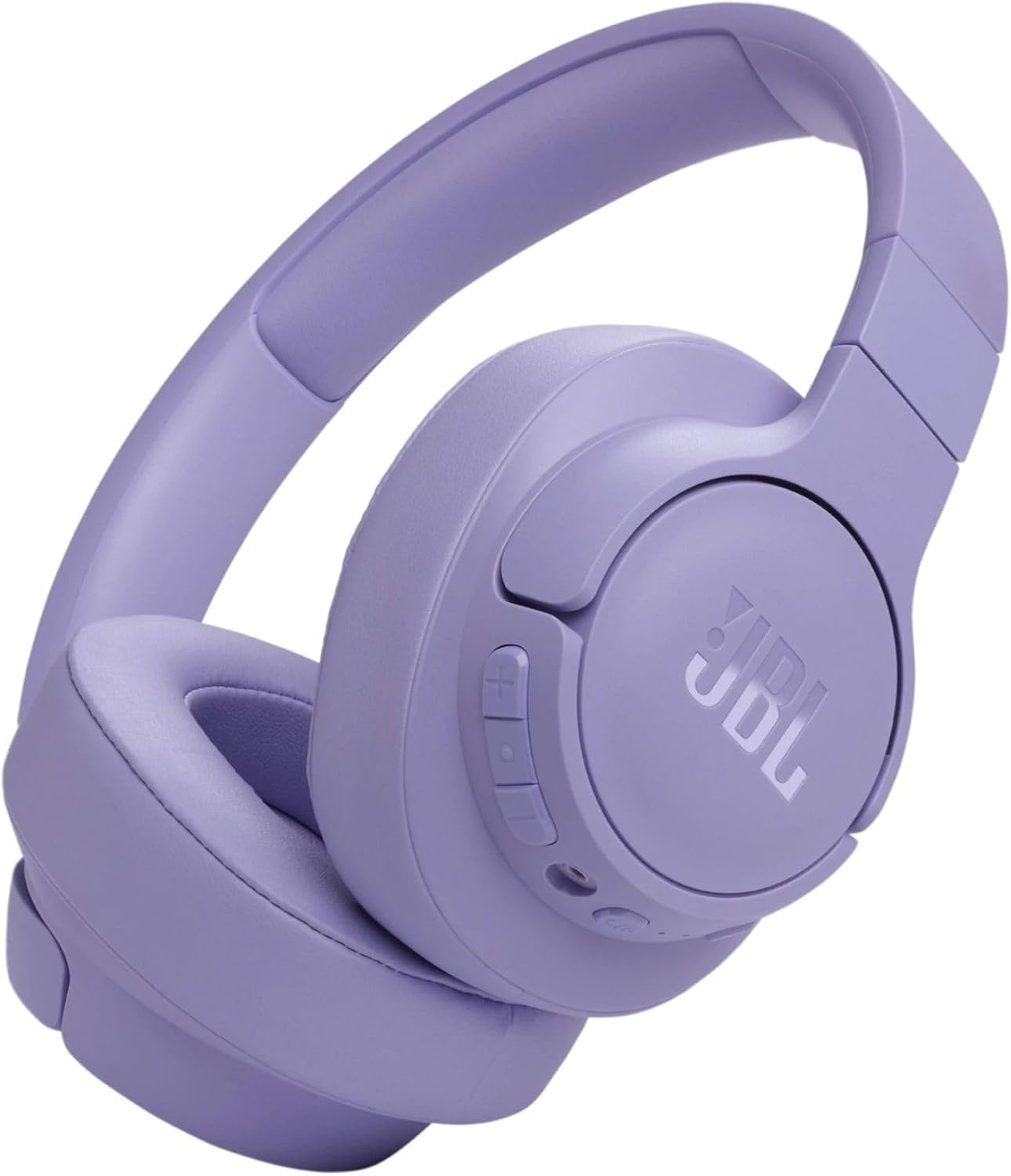 Front. JBL - JBL Tune 770NC Adaptive Noise Cancelling Wireless Over-Ear Headphones - Purple - Purple.