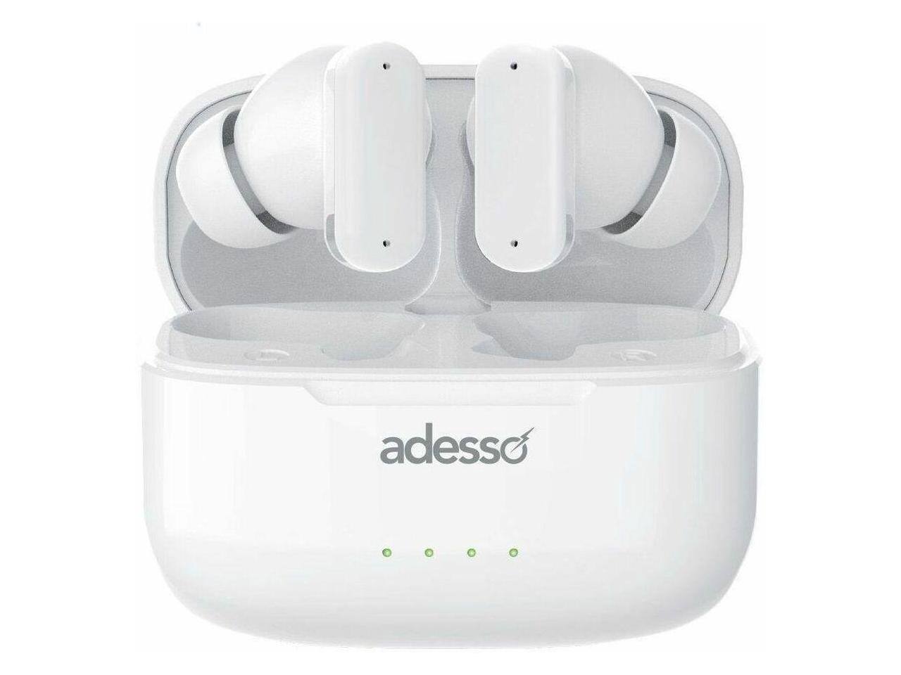 Alt View 7. Adesso - Adesso Xtream T2 Bluetooth Earbuds with ANC, Mic - True Wireless Stereo Headphones - Blue.