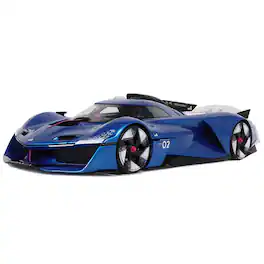 2024 Alpine Alpenglow HY6 Concept Car Specular Blue Metallic 1/18 Model Car by Otto Mobile