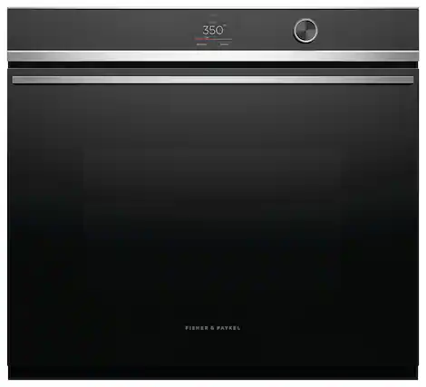 Front. Fisher & Paykel - 30-in Built-In Single Electric Convection Wall Oven - Stainless Steel.