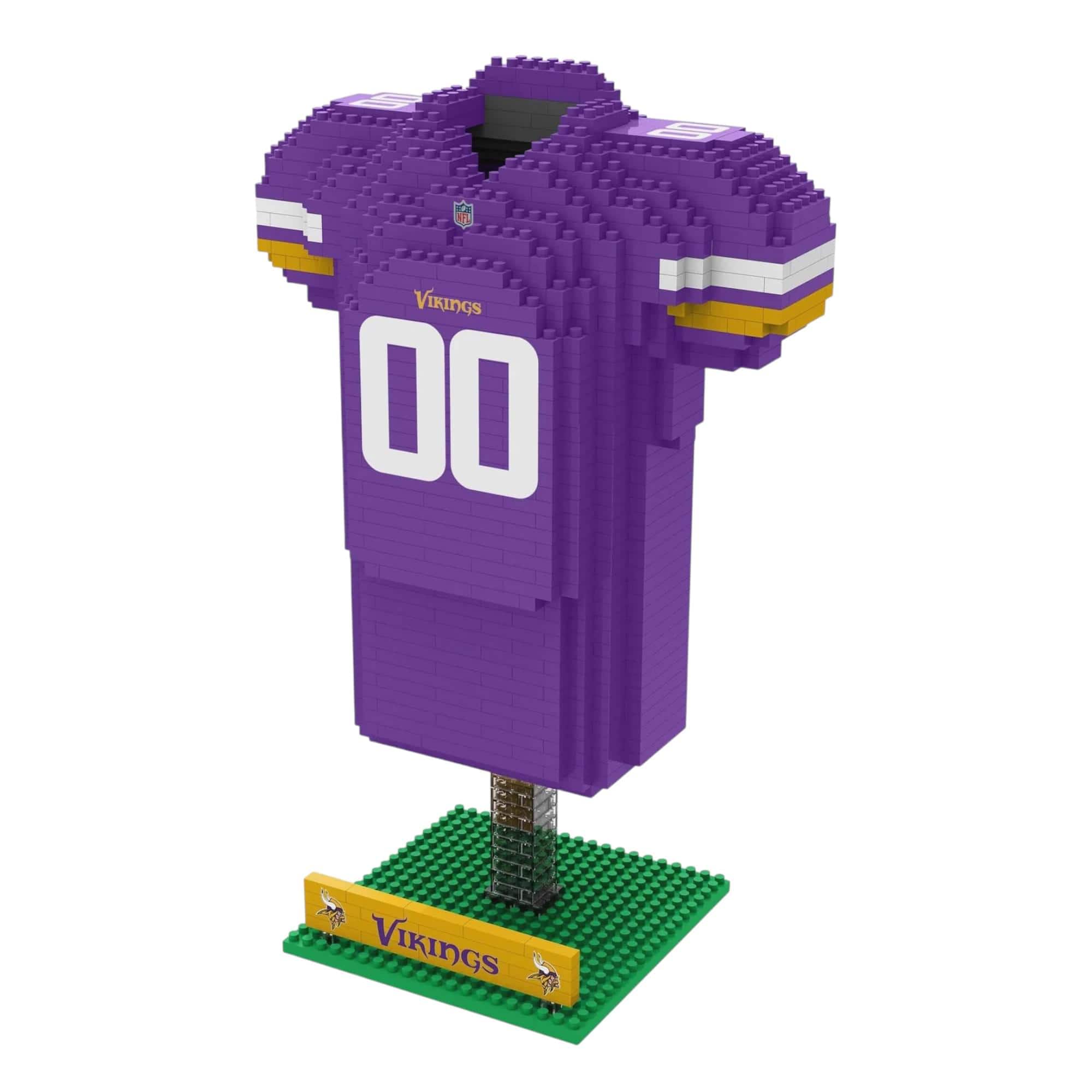 Forever Collectibles - Minnesota Vikings NFL BRXLZ Jersey 947-Piece Building Block Set - Purple