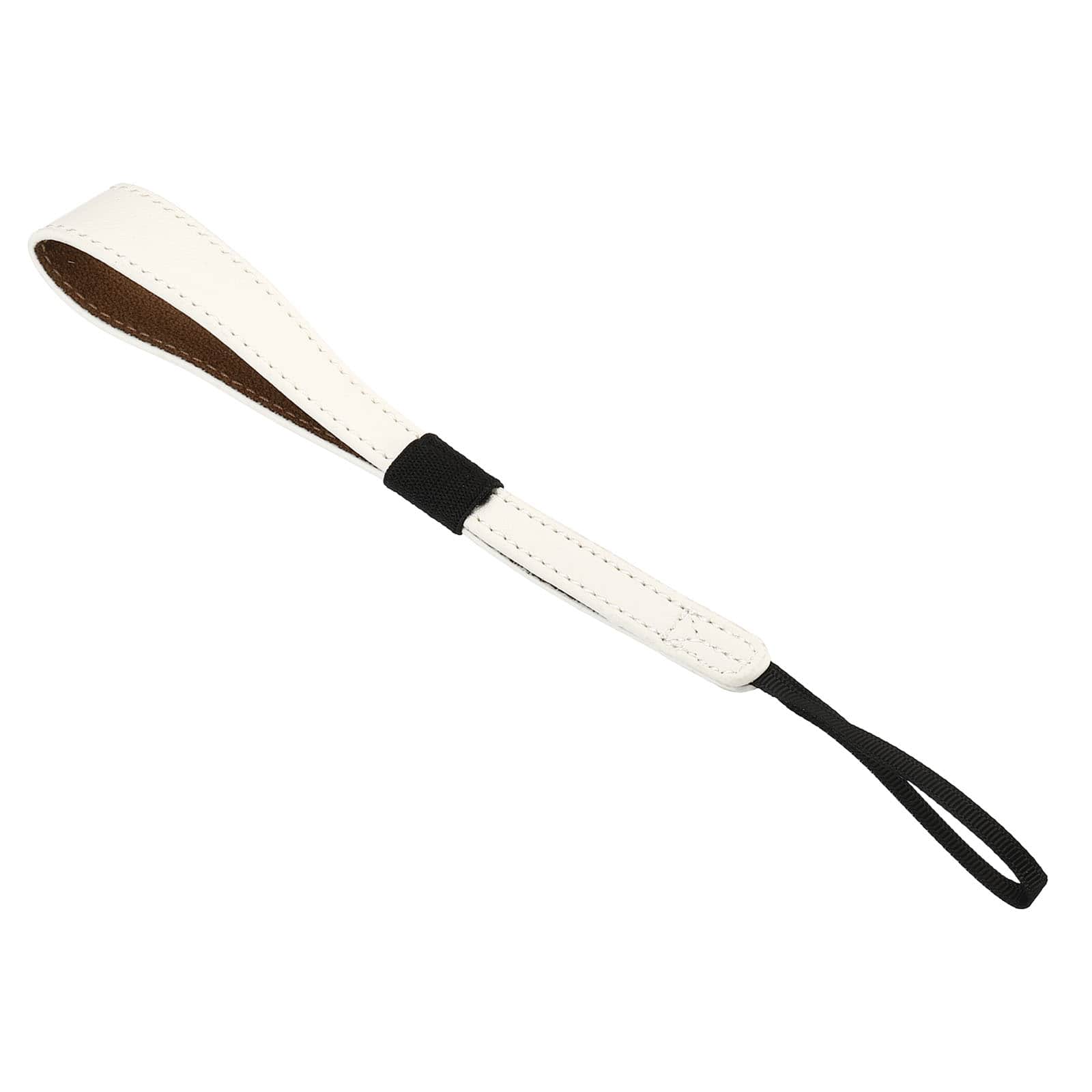 Unique Bargains - Camera Wrist Strap, PU Leather Adjustable Hand Wristlet Lanyard for DSLR Digital Camera Mirrorless Camcorder Flashlight - White