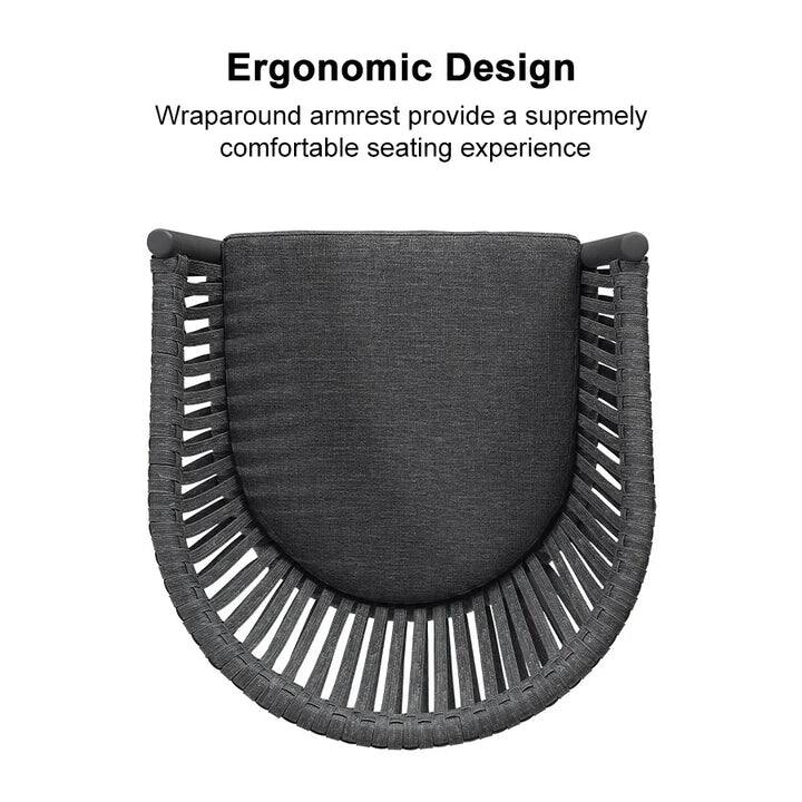 Ergonomic Design  
Wraparound armrests provide a supremely comfortable seating experience