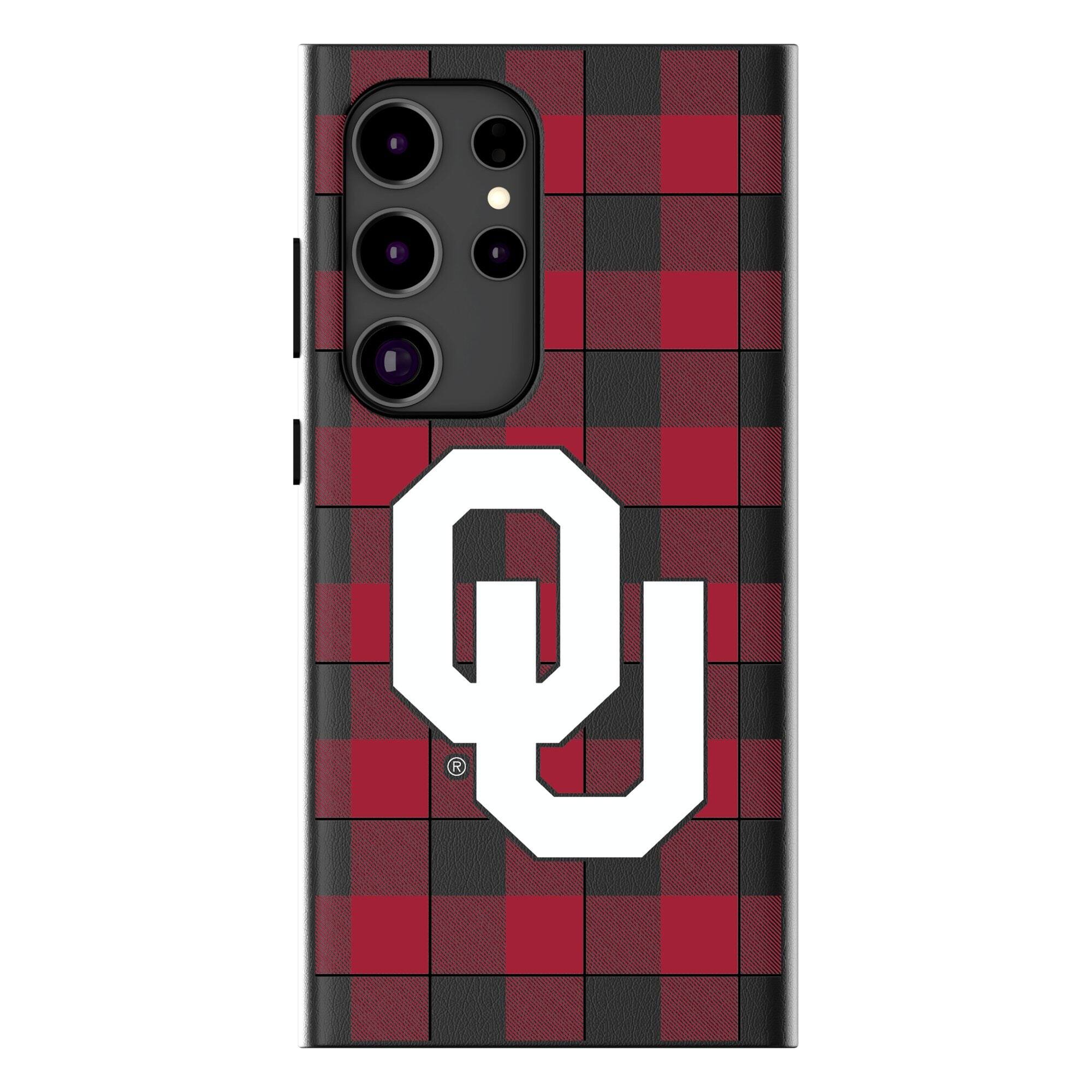 Keyscaper - NCAA - Oklahoma Sooners Plaid Galaxy Magnetic Bump Case - S25 - Black price history on PriceWatchPro