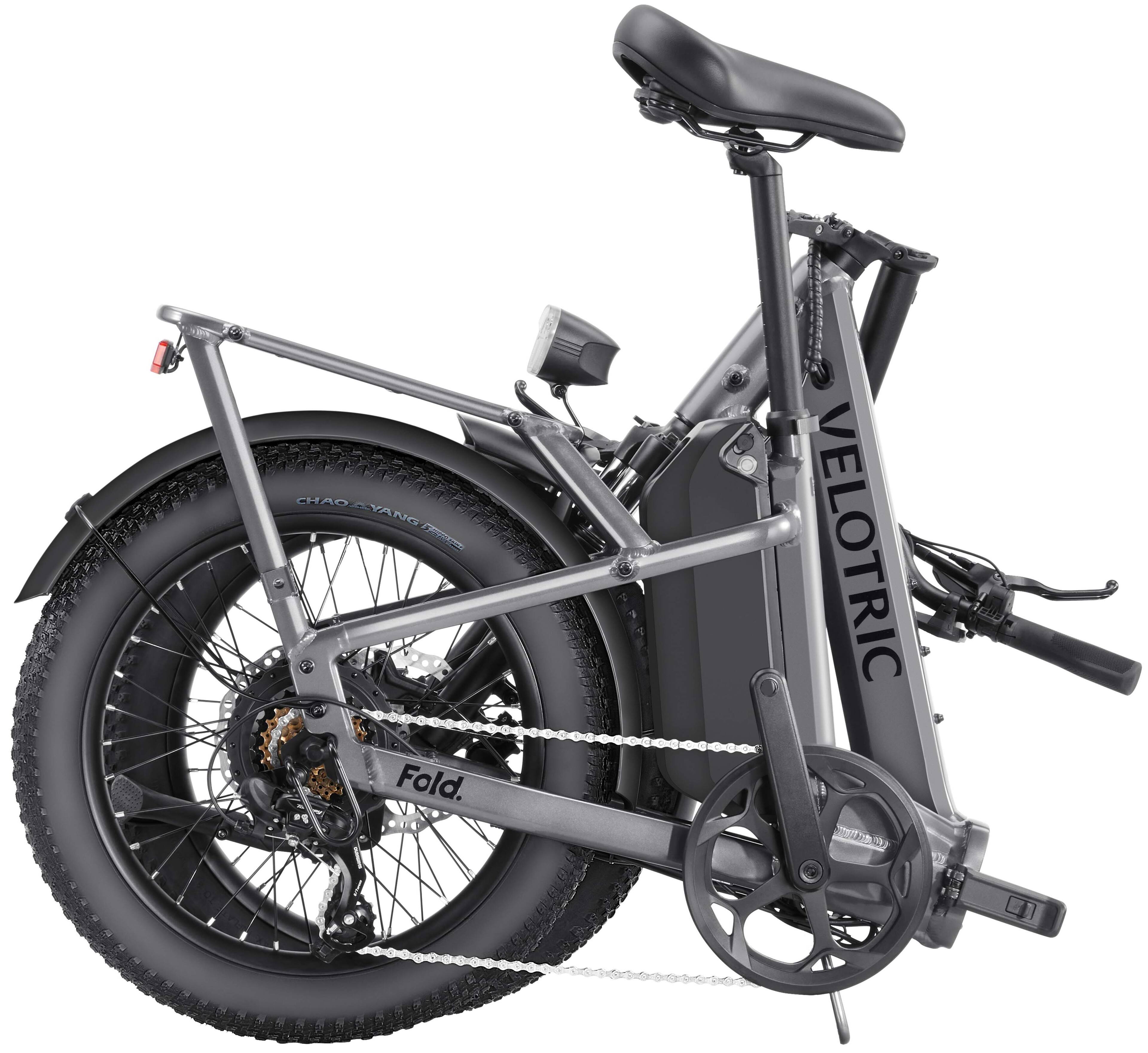 The text on the image reads "Fold. Velotric."