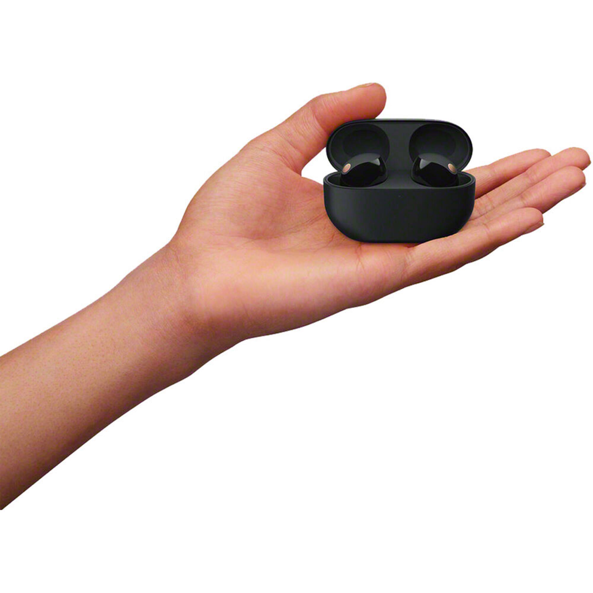 Alt View 6. Sony - WF-1000XM5 Noise Canceling Wireless Earbuds (Black) Bundle with 2 Year Extended Warranty.