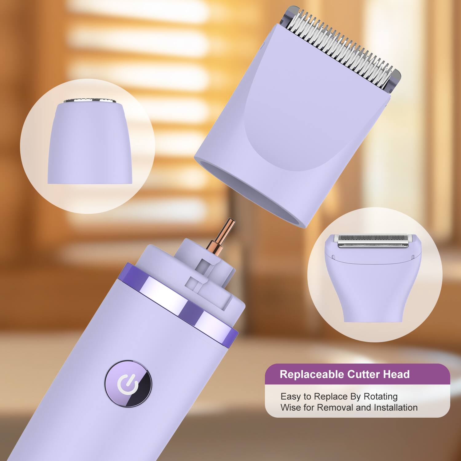 Replaceable Cutter Head  
Easy to Replace By Rotating Wise for Removal and Installation
