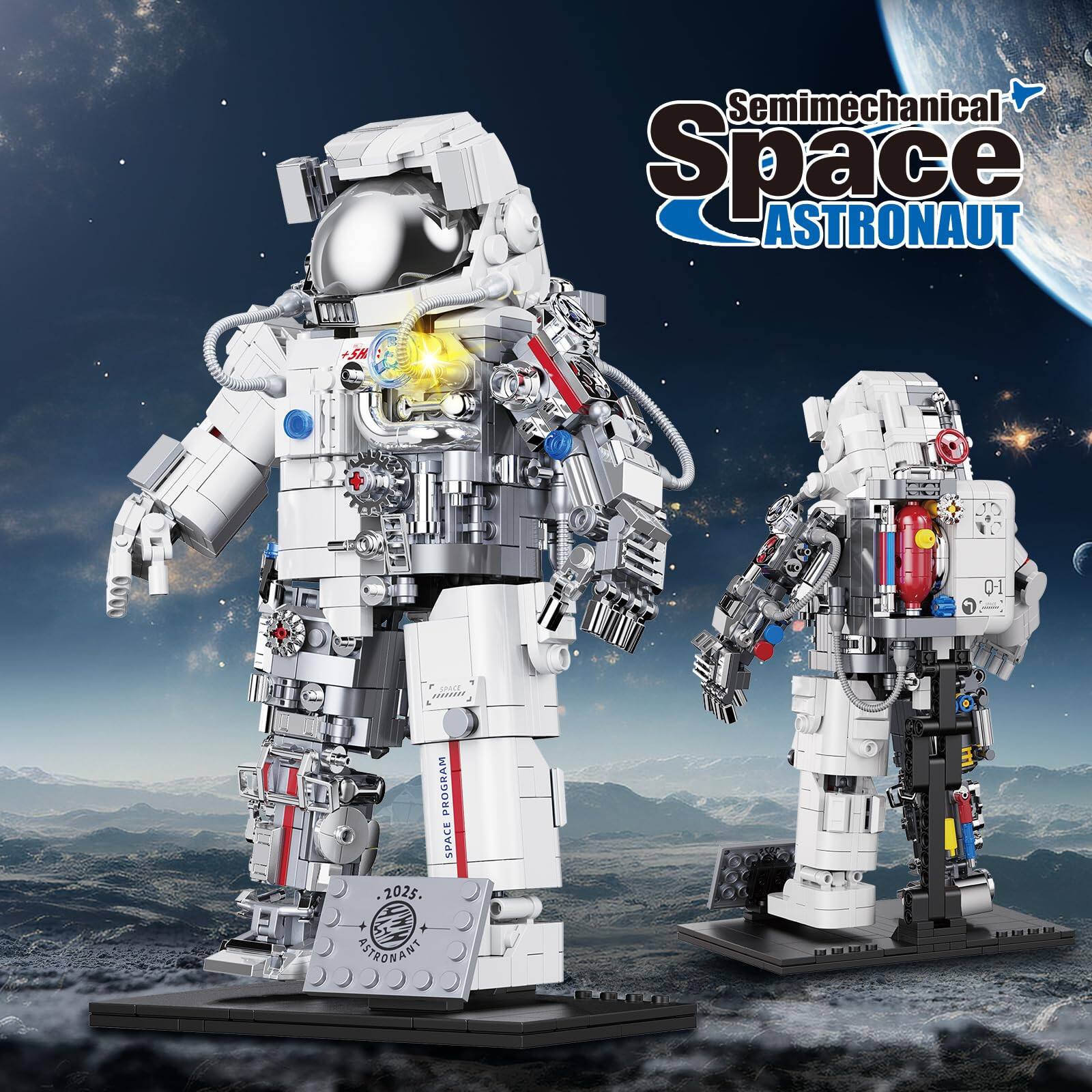 EZTW1 Space Astronaut Building Set Compatible With Fors Adults For 6 ...
