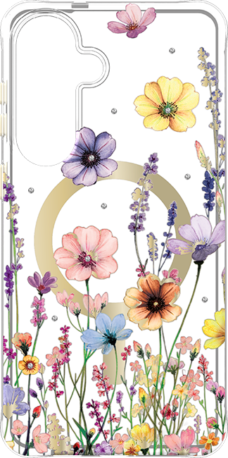 Front. Body Glove - Karma by Body Glove Fairytale Floral Case with Magnet - Samsung Galaxy S26+ - Fairytale Floral Case.