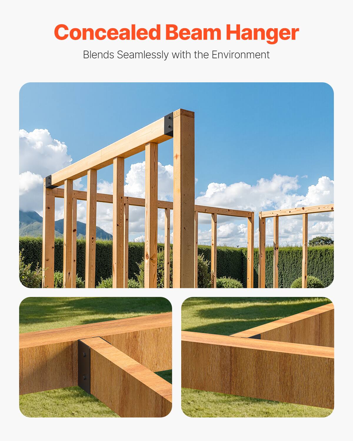 Concealed Beam Hanger  
Blends Seamlessly with the Environment