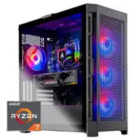 Skytech Gaming - BLAZE 4 Gaming PC – AMD Ryzen 7 7700X – 16GB Memory – NVIDIA RTX 4060 Ti – 1TB NVMe SSD - Black - Front_Zoom