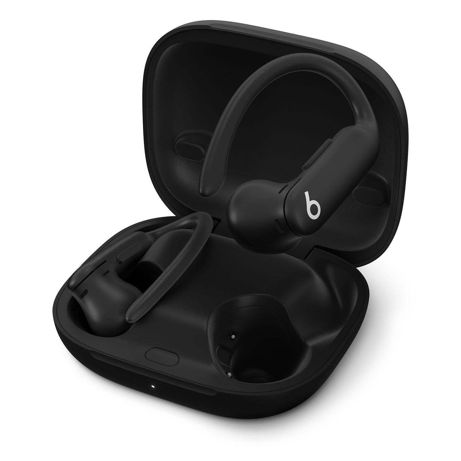 Left. Beats - Beats - Powerbeats Pro 2 True Wireless Active Noise Canceling Earbuds + Power Adapter - Black.