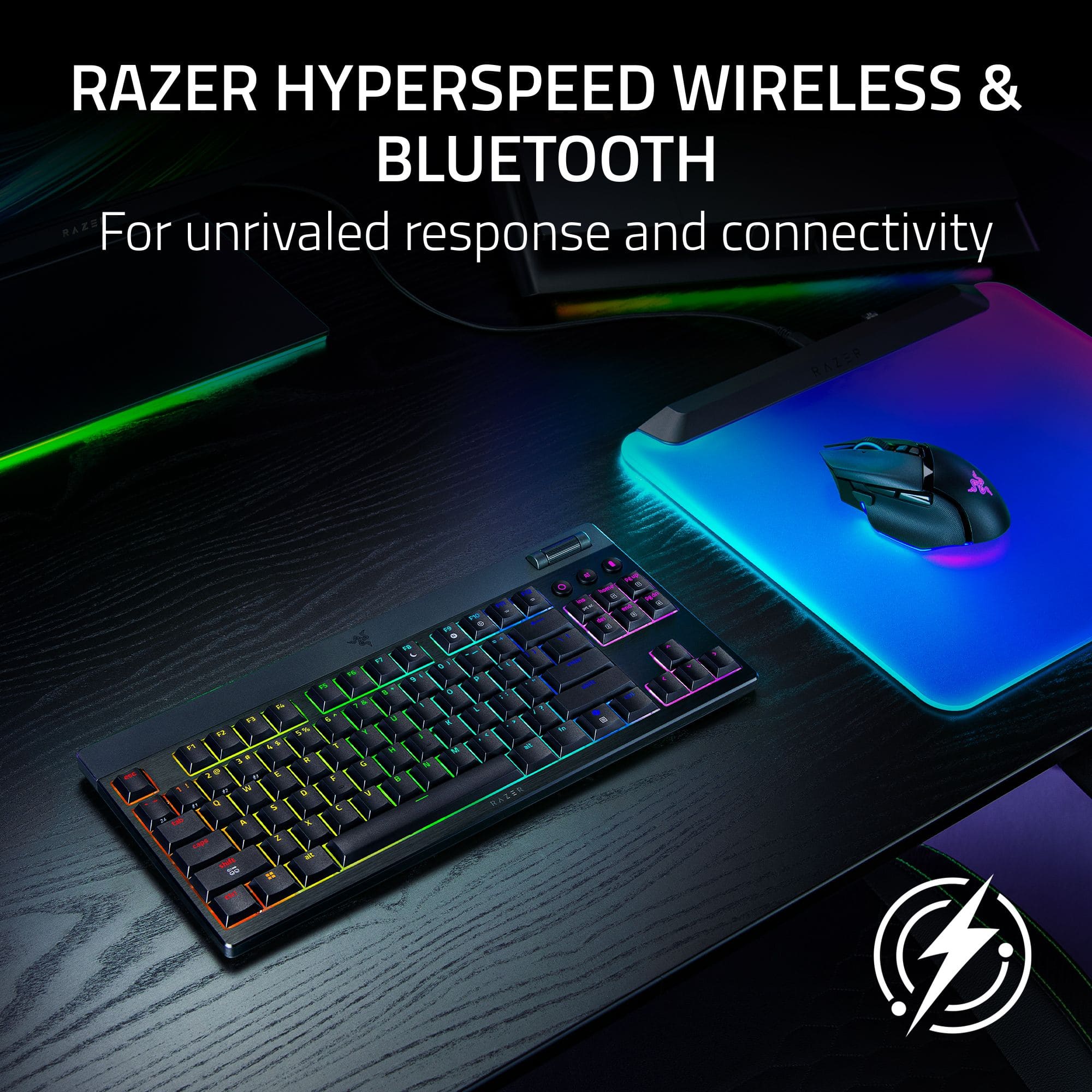 Razer BlackWidow V4 Low profile HyperSpeed Wireless TKL Mechanical