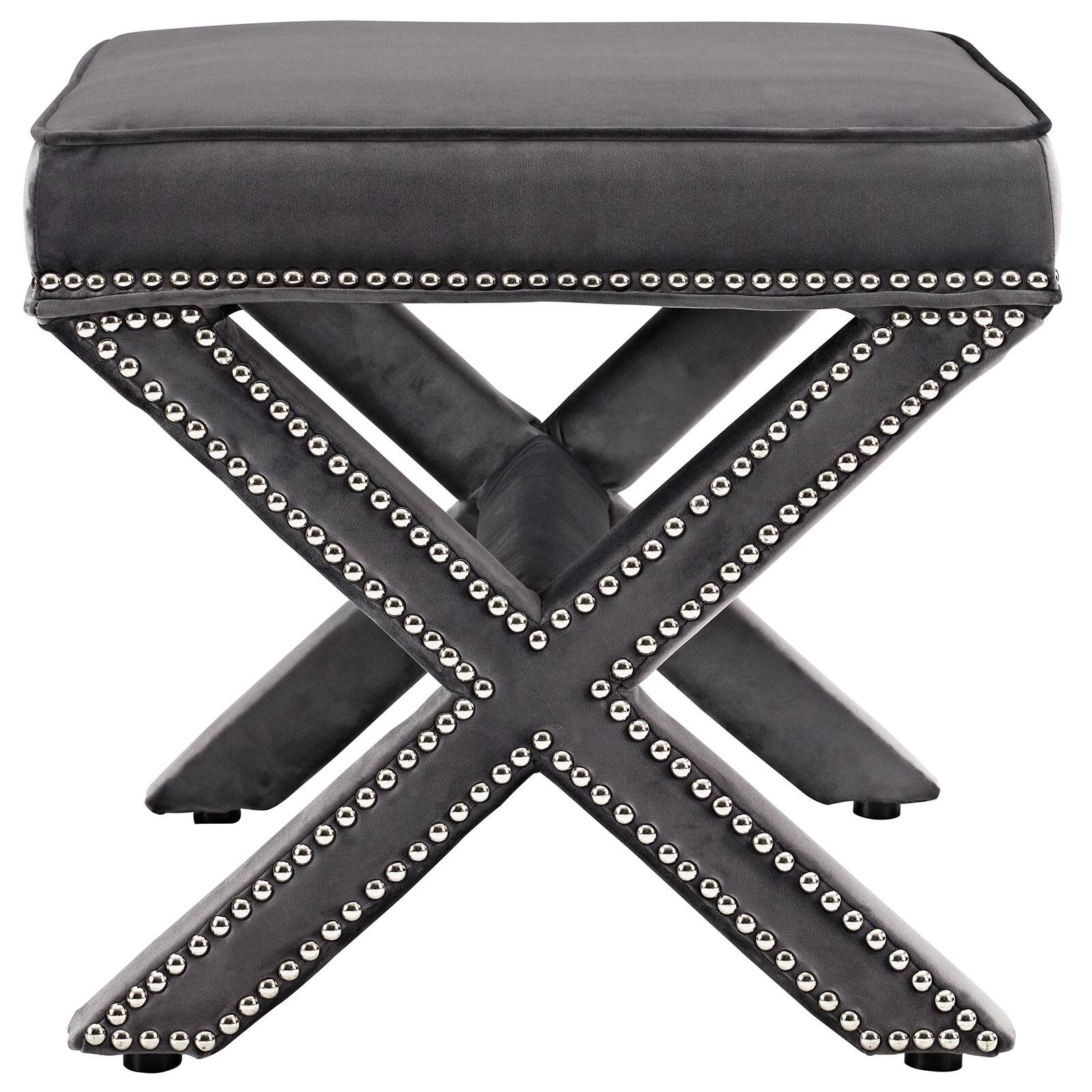 Back. Modway - Rivet Bench by Modway - EEI-2324-GRY.