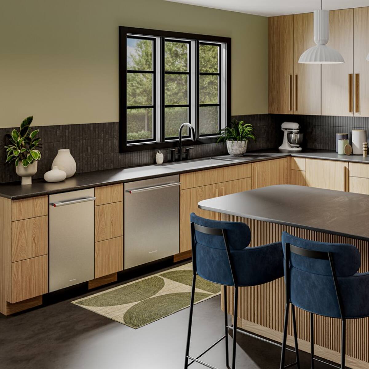 Alt View 4. KitchenAid - 15" 25-Lb. Ice Maker - PrintShield Stainless Finish.