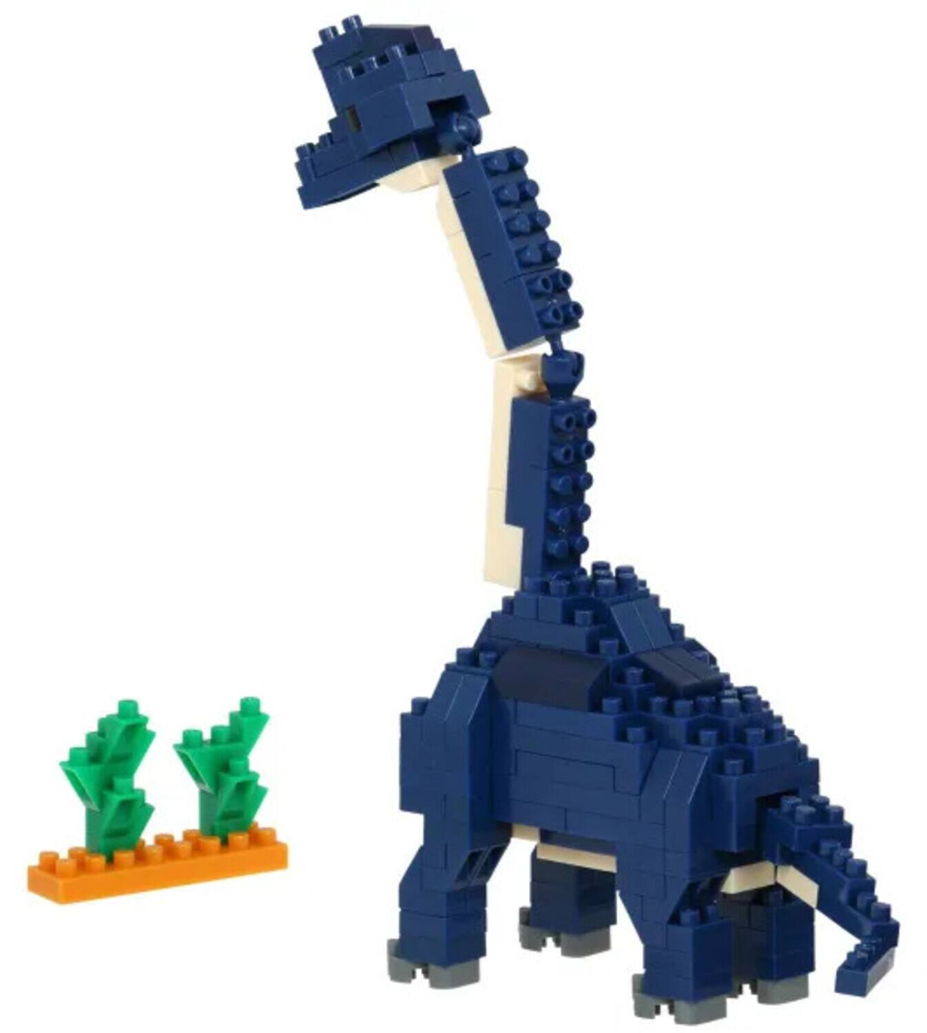 Alt View 2. Bandai - Nanoblock - Dinosaurs - Collection Series - Brachiosaurus Building Kit   - Collectibles - Multicolor.