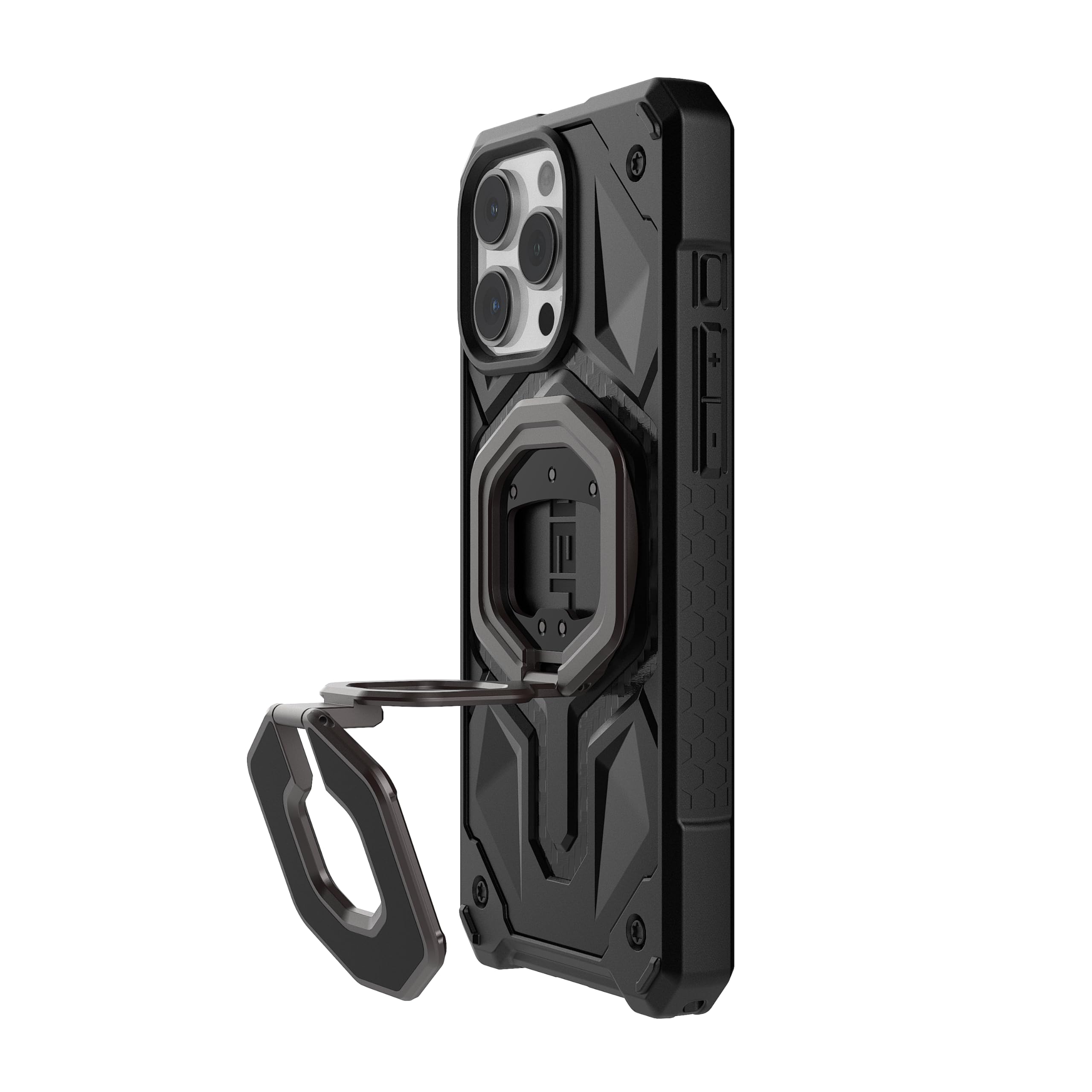 Alt View 8. UAG - UAG Magnetic Ring Stand Monarch Mag2 w/Built-in Bottle Opener - Ultra-Strong Double Magnet MagSafe Compatible - GUNMETAL - Gunmetal.