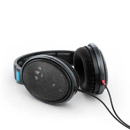 Front. Sennheiser - Sennheiser - HD 600 - Hi-Res Audiophile Open Back Headphone - Black - Black.