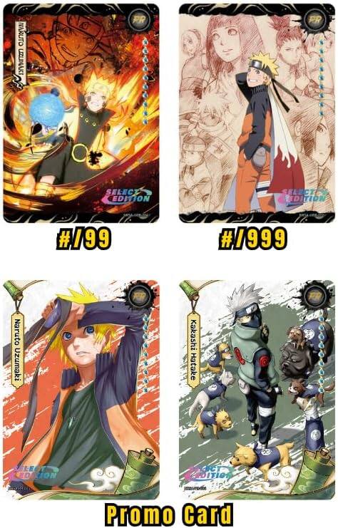 NARUTO UZUMAKI PR SELECT EDITION #199 #1999 Naruto Uzumaki Kakashi Hatake ELEGANT EDITION MEORRA CT DIION Promo Card