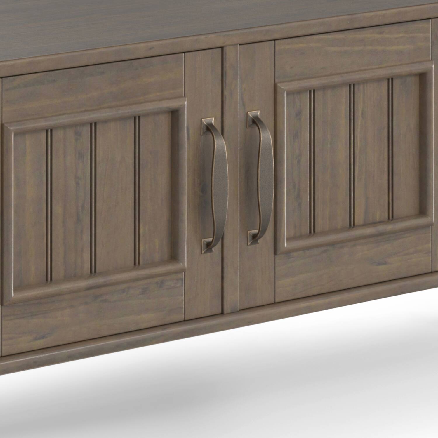 Alt View 8. Simpli Home - Lev SOLID WOOD 48 inch Wide Contemporary Console Table in Smoky Brown - Smoky Brown.