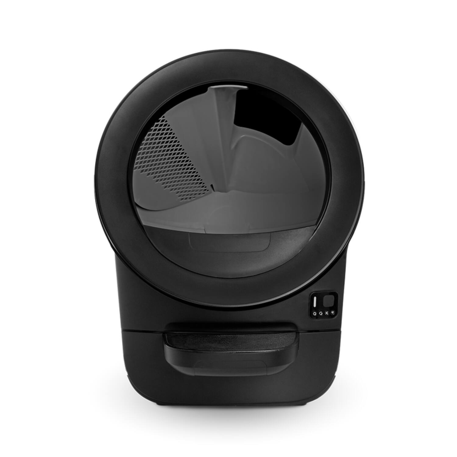 Alt View 1. Whisker - Litter-Robot EVO Compact Smart App-Controlled Automatic Self-Cleaning Litter Box - Black.