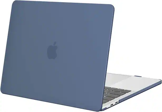 Front. mosiso - Hard Shell Case for 13-inch MacBook Pro 2016-2026 A2338 A2289 A2251 A2159 A1989 A1706 A1708 - Steel Blue.