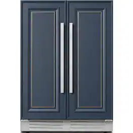 Ca'Lefort - 24 Inch Panel Ready Wine and Beverage Refrigerator - 60 Can and 20 Bottle Wine Fridge Dual Zone (Panels Not Included) - Stainless Steel