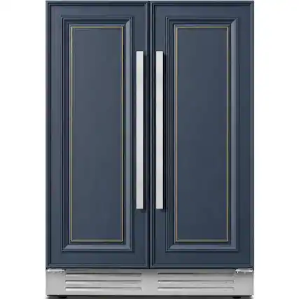 Front. Ca'Lefort - 24 Inch Panel Ready Wine and Beverage Refrigerator - 60 Can and 20 Bottle Wine Fridge Dual Zone (Panels Not Included) - Stainless Steel.