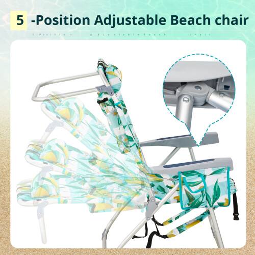 5 -Position Adjustable Beach chair