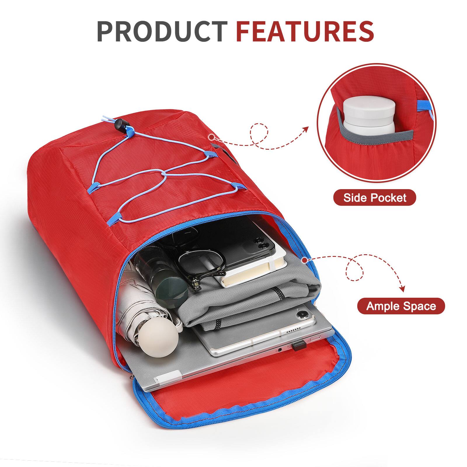 PRODUCT FEATURES

- Side Pocket
- Ample Space