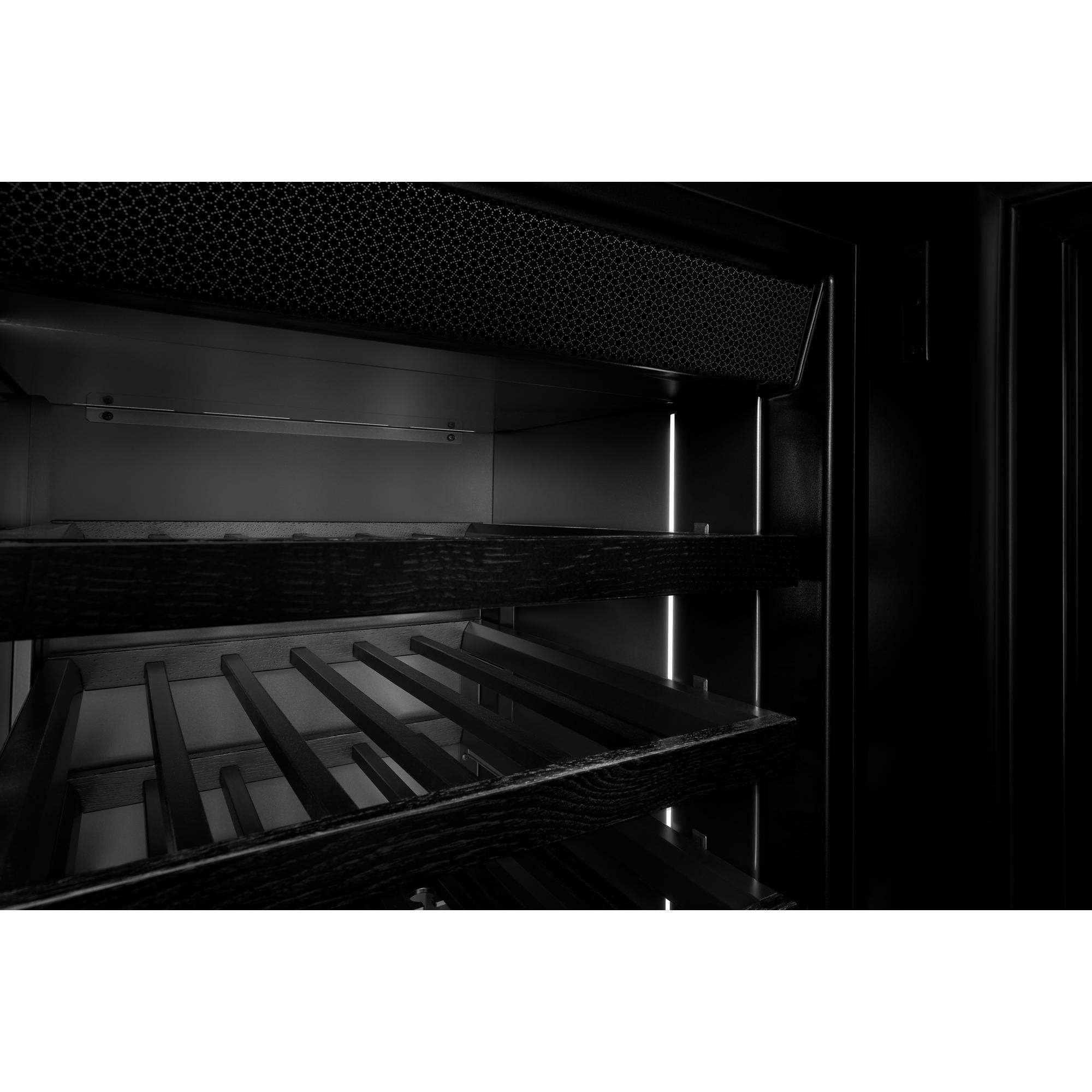 Alt View 2. JennAir - 63-Bottle Right Swing Built-In Wine Column Refrigerator - Panel Ready.