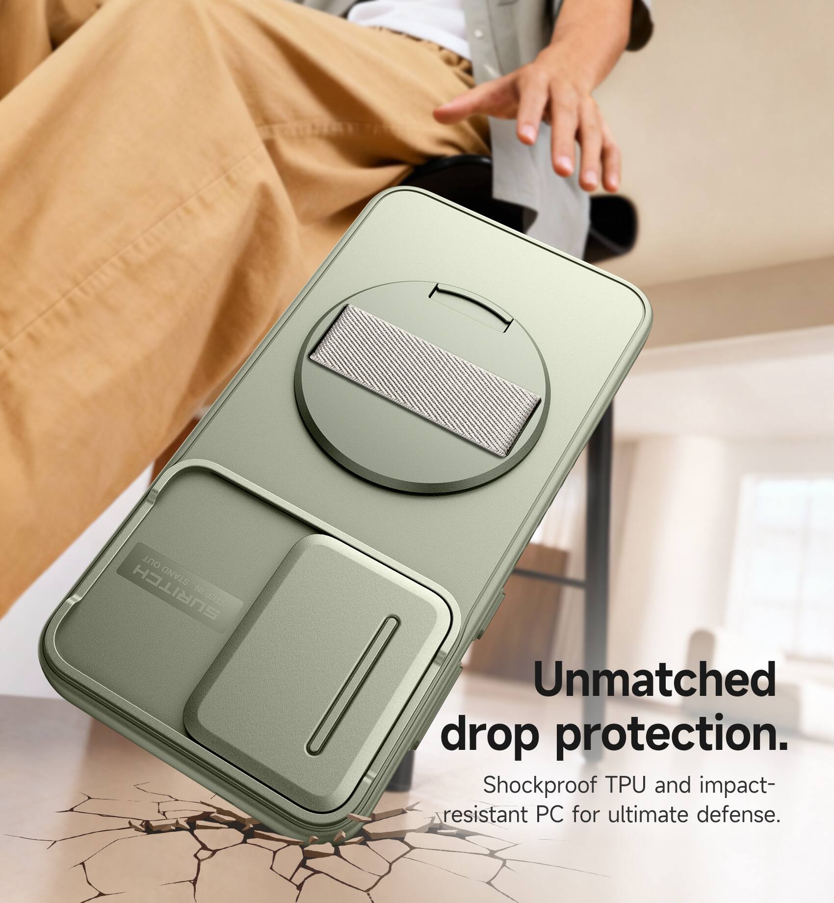 OUT STAND SURITCH NI STEP

Unmatched drop protection. Shockproof TPU and impact-resistant PC for ultimate defense.
