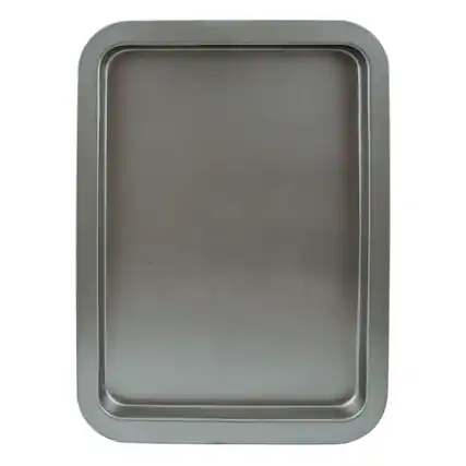Front. Range Kleen - Range Kleen B01SC Nonstick Small Cookie Sheet, 15 x 10.75 Inch - Alluring grey color.