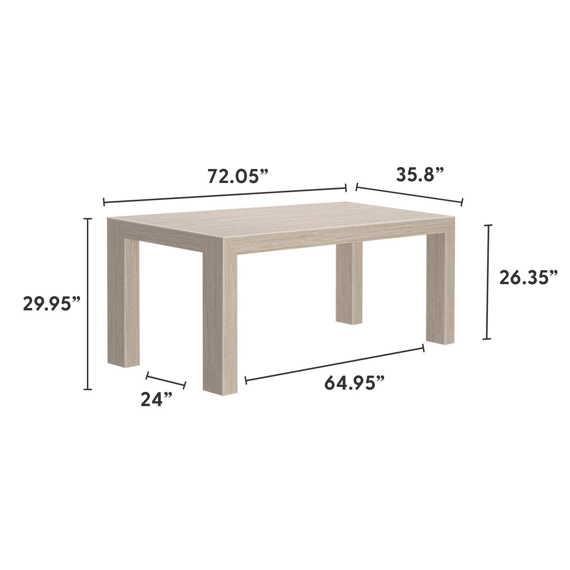 72.05" 35.8" 29.95" 26.35" 24" 64.95"
