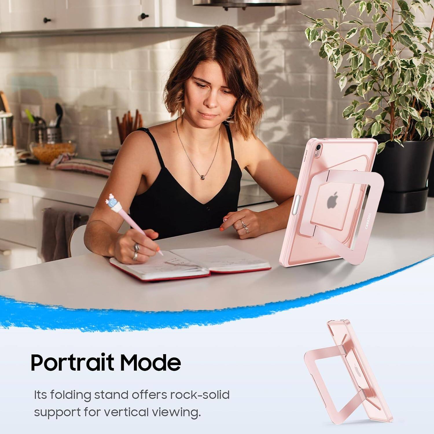 casabot

Portrait Mode
Its folding stand offers rock-solid support for vertical viewing.