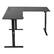 Alt View 5. VEVOR - L Shaped Desk, Electric Adjustable Height Corner Gaming Desk with Dual Hooks and Wheels - Black.