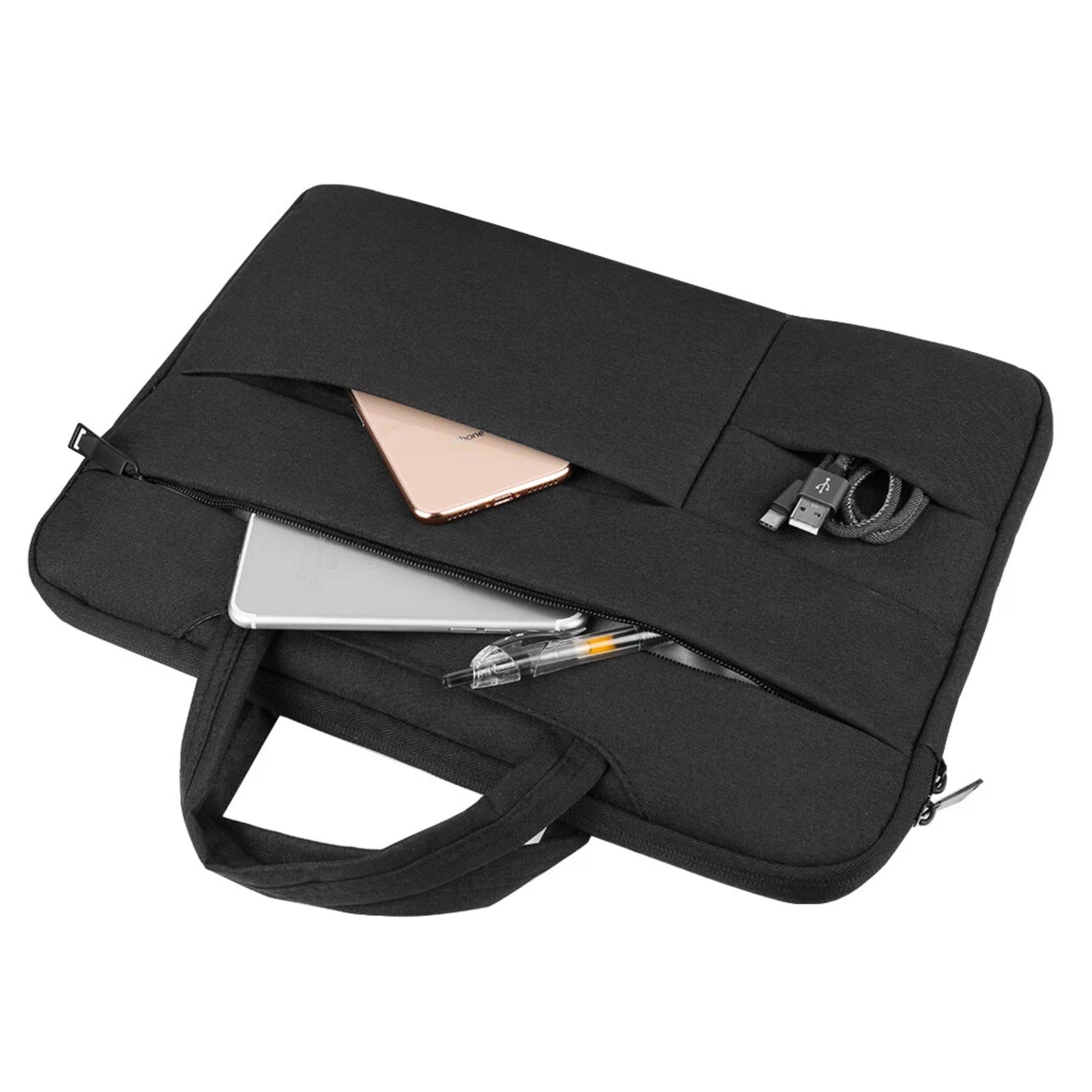 Alt View 1. Kitcheniva - Padded Sleeve Case Carry Bag For 14" Laptop Black - Black.