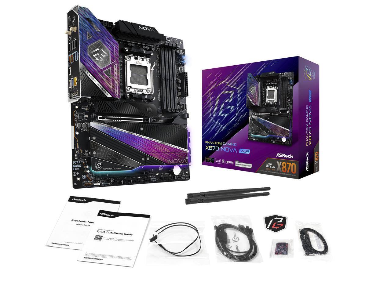 NOVA OT PECE RoHS 8 12 AA D ARec 8.8 NOVA G PHANTOM GAMING X870 NOVA WiFI TNE WW D0 HOME 2 B8 C SAMINAL NOVA PHANTOM X870 ASRock RYZEN ANDO X870 X ASRock X870 aide ARech AReck Regulatory Nnti Molcnhnard Calek Installation Cimide Il 12 0