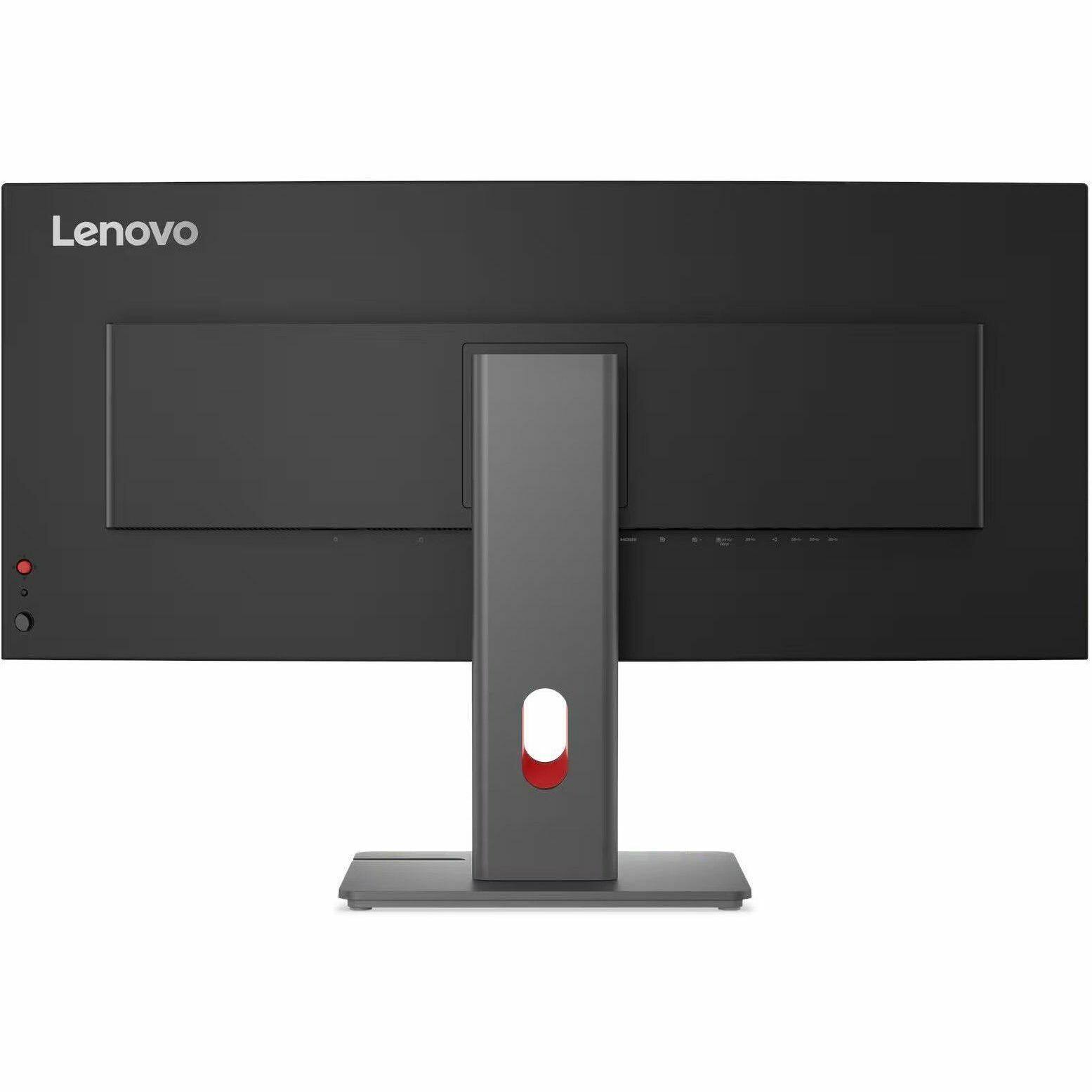 Alt View 1. Lenovo - Lenovo ThinkVision P34WD-40 34" Class UWQHD Curved Screen LED Monitor - 21:9 - Eclipse Black - 34" Viewable - In-plane - Black.