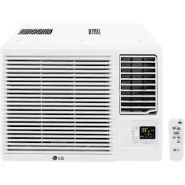 LG - 1,400 Sq. Ft 23,000 BTU 230V Window Mounted Air Conditioner with 11,600 BTU Heater - White