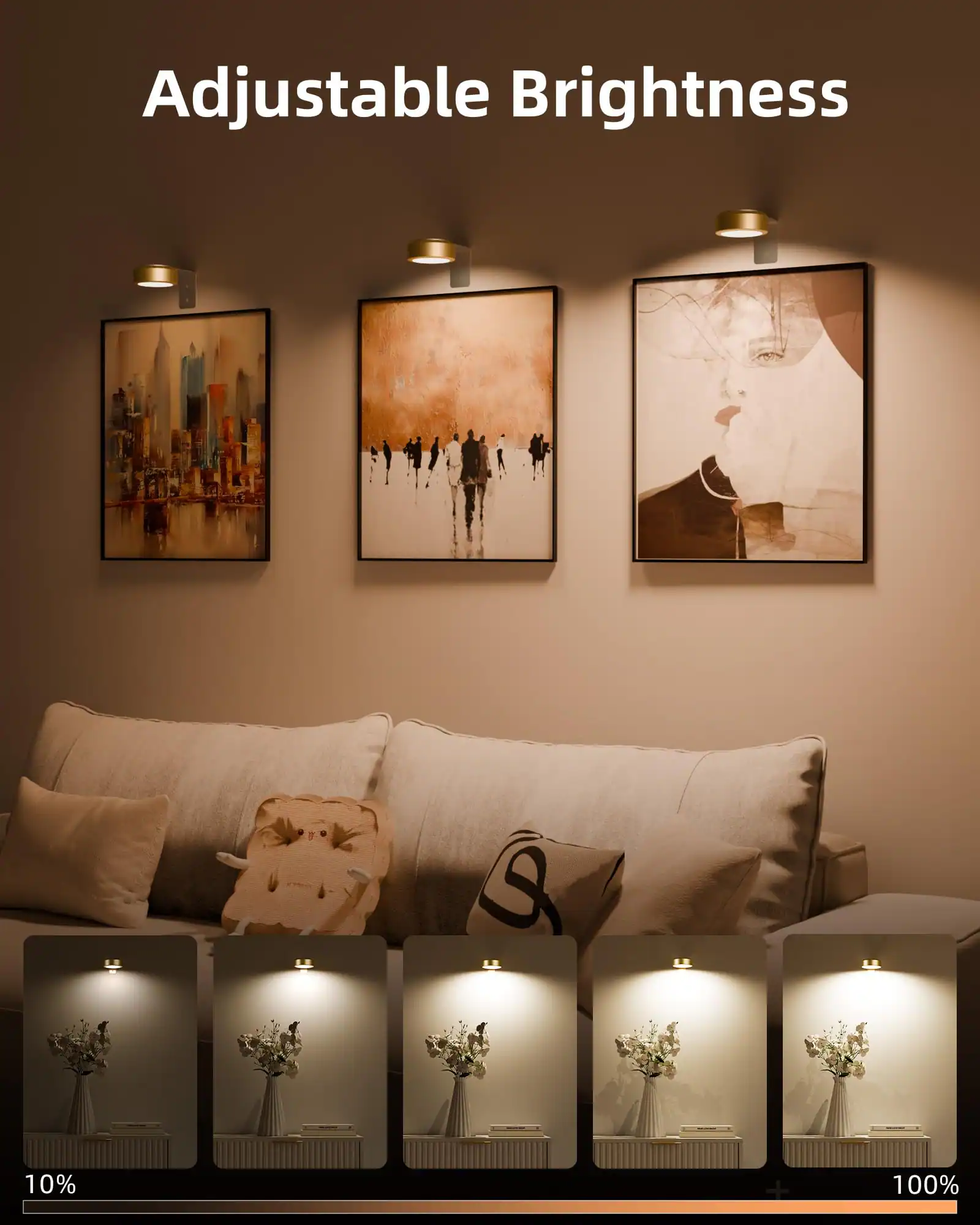 Adjustable Brightness

10% 100%